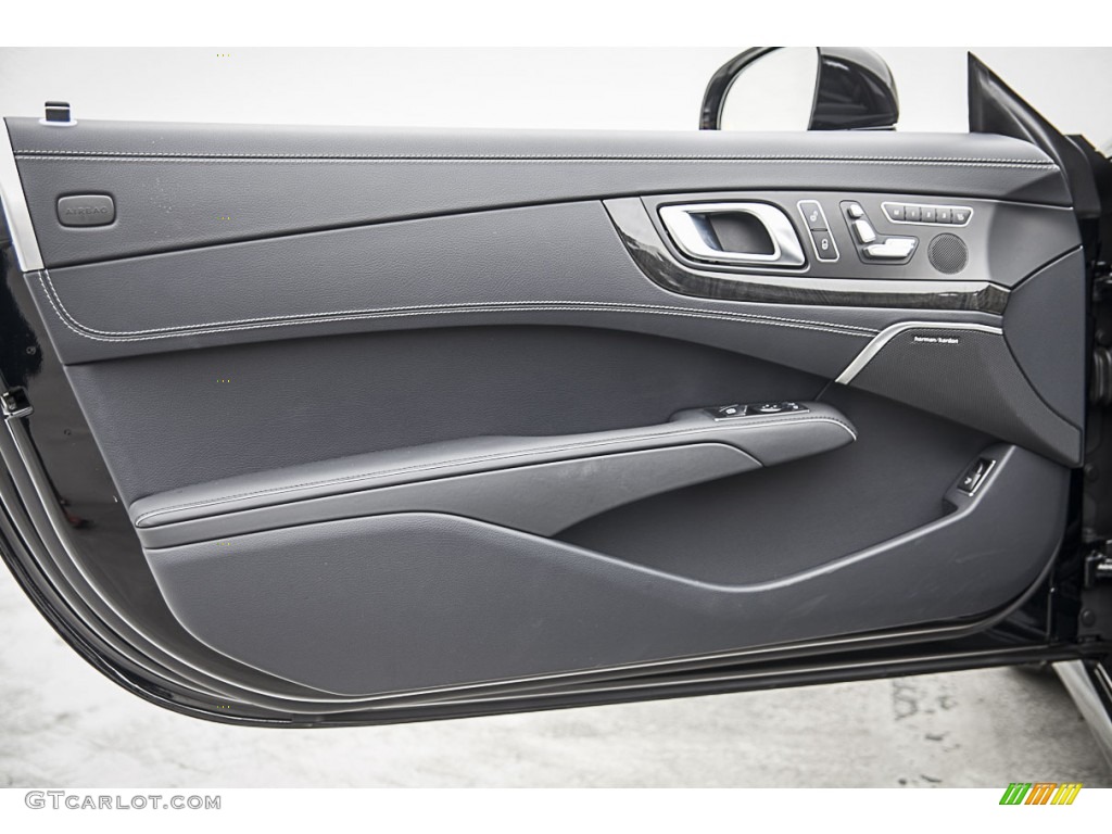 2015 Mercedes-Benz SL 400 Roadster Black Door Panel Photo #104270769