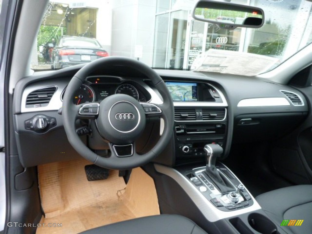 2015 Audi A4 2.0T Premium Plus quattro Black Dashboard Photo #104271453