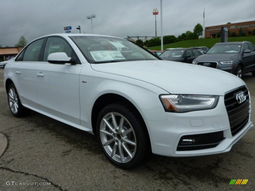 Glacier White Metallic 2015 Audi A4 2.0T Premium Plus quattro Exterior Photo #104272017
