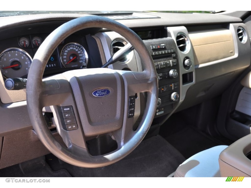 2010 F150 XLT SuperCab - Pueblo Gold Metallic / Tan photo #11