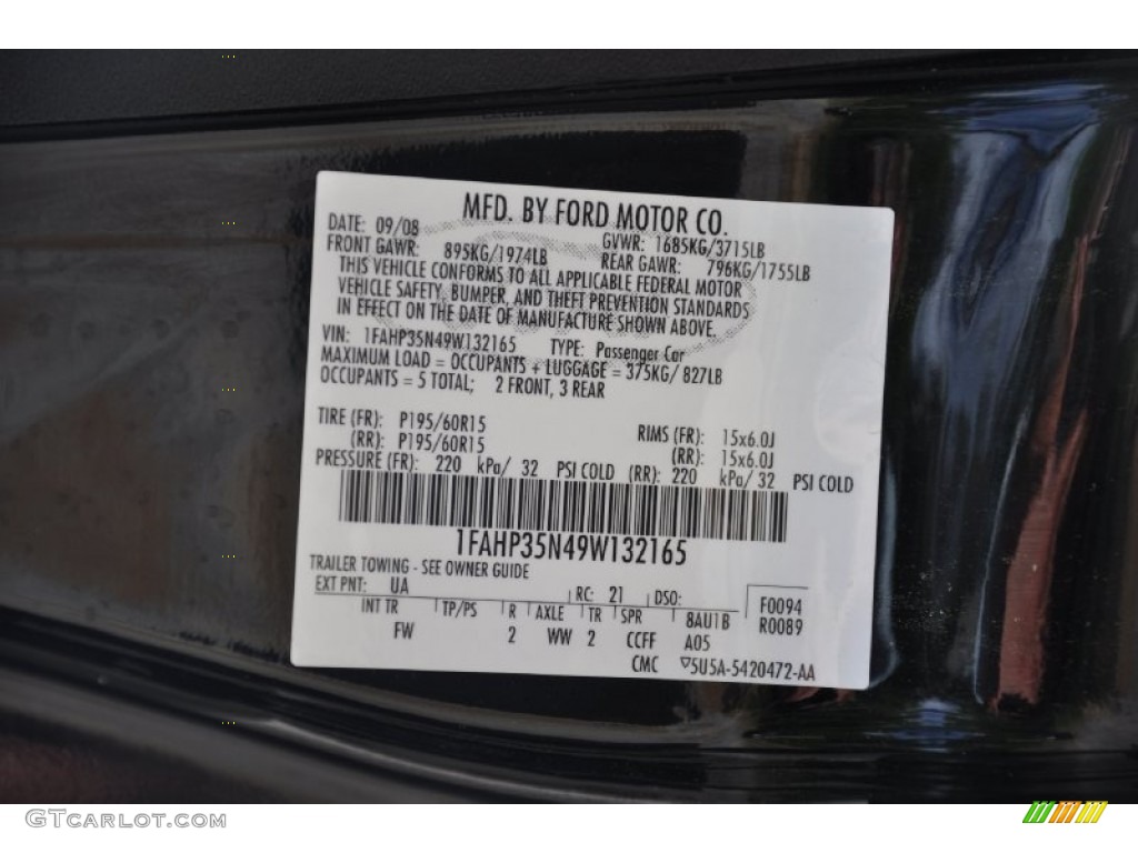 2009 Focus SE Sedan - Ebony Black / Medium Stone photo #14