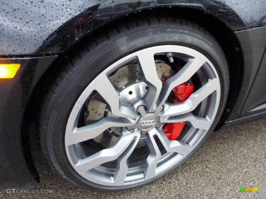 2015 R8 Spyder V10 - Mythos Black Metallic / Black photo #7