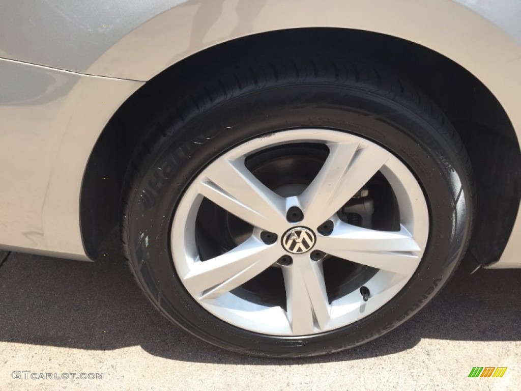2012 Passat 2.5L SE - Tungsten Silver Metallic / Titan Black photo #14