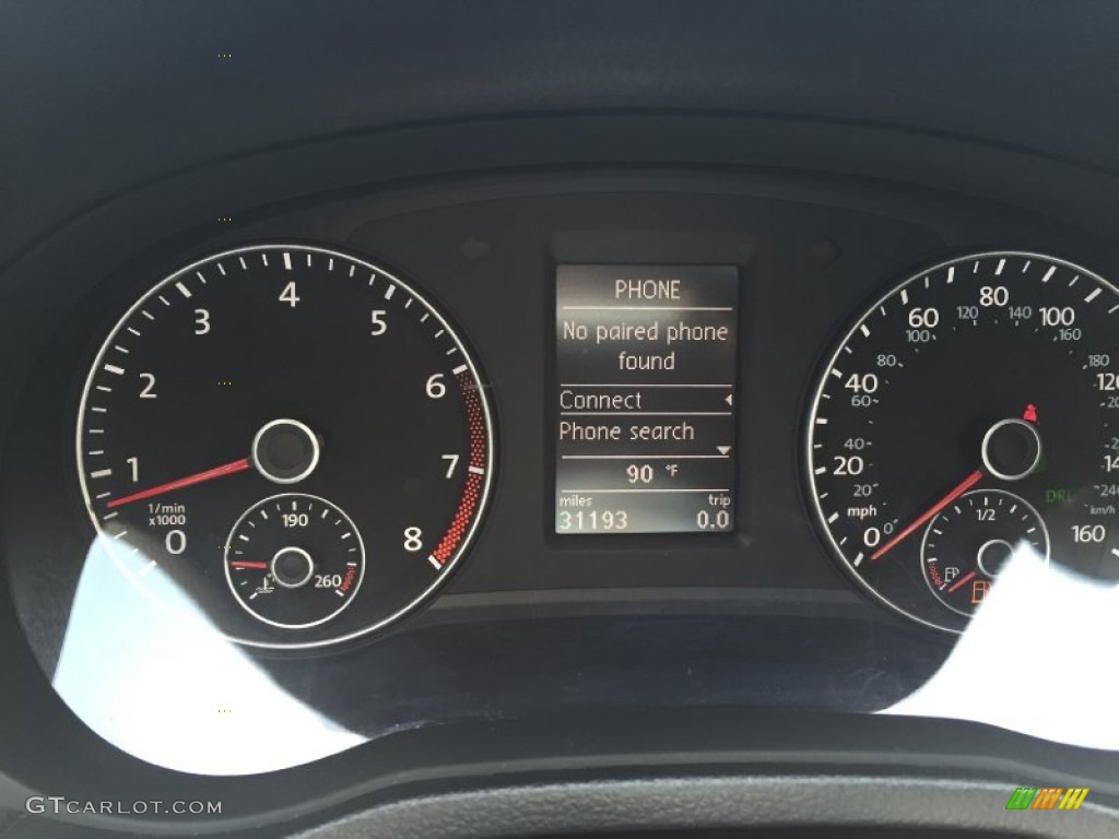 2012 Passat 2.5L SE - Tungsten Silver Metallic / Titan Black photo #17