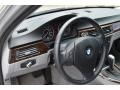 Gray Dakota Leather 2011 BMW 3 Series 335d Sedan Steering Wheel