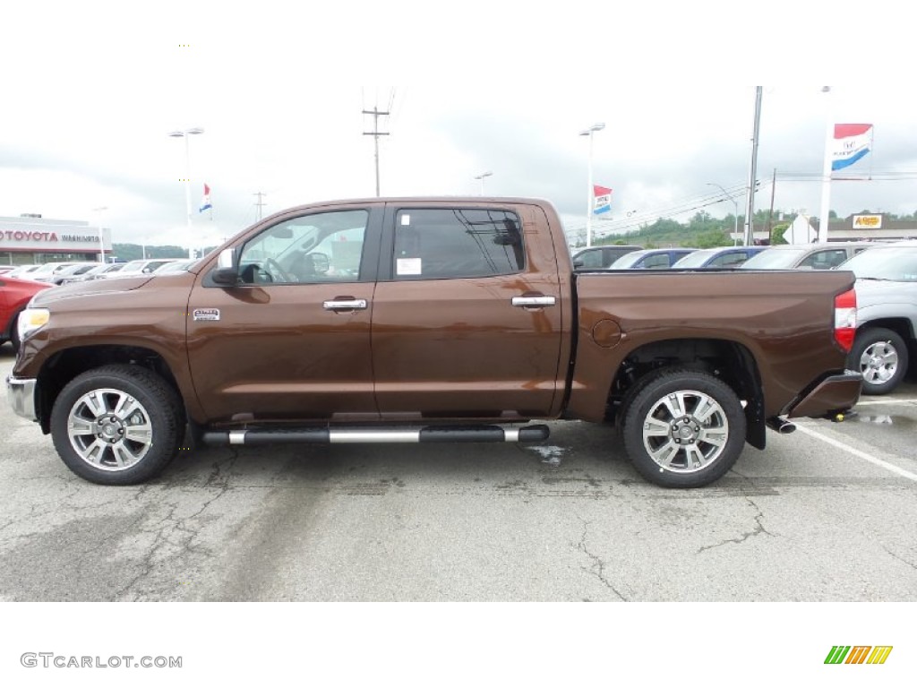 2015 Tundra 1794 Edition CrewMax 4x4 - Sunset Bronze Mica / 1794 Edition Premium Brown Leather photo #5