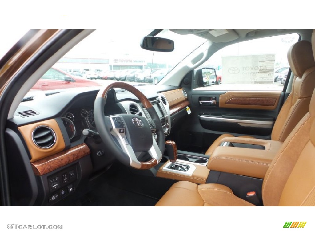 1794 Edition Premium Brown Leather Interior 2015 Toyota Tundra 1794 Edition CrewMax 4x4 Photo #104275918