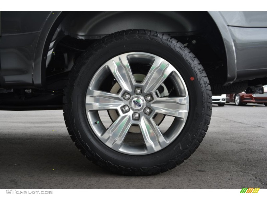 2015 F150 Platinum SuperCrew 4x4 - Magnetic Metallic / Platinum Black photo #5