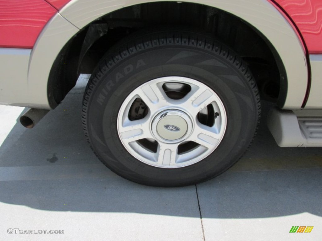 2003 Expedition Eddie Bauer - Laser Red Tinted Metallic / Medium Parchment photo #13