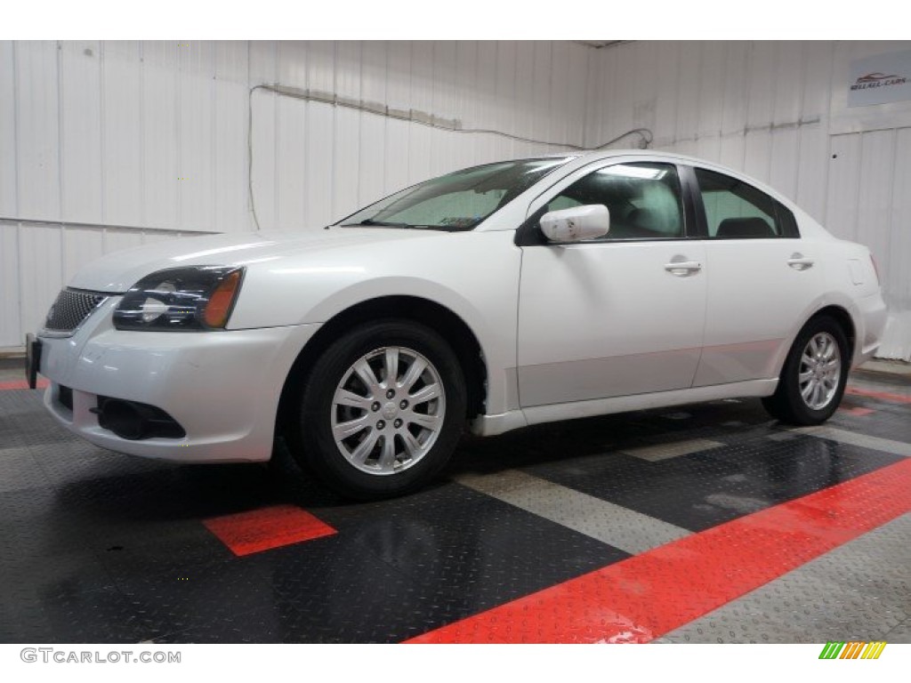 2011 Galant FE - White Pearl / Medium Gray photo #2