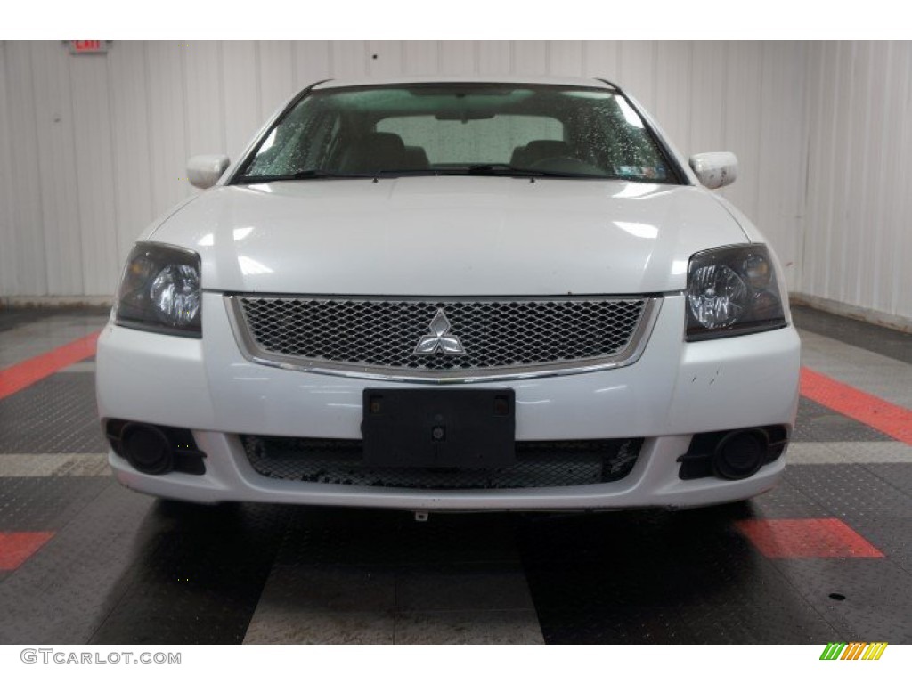2011 Galant FE - White Pearl / Medium Gray photo #4