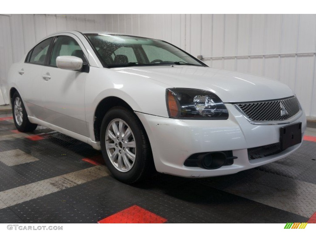 2011 Galant FE - White Pearl / Medium Gray photo #5
