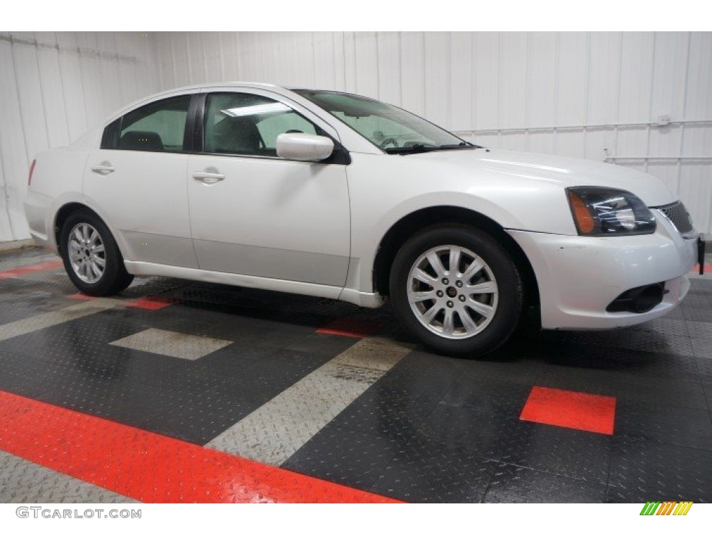 2011 Galant FE - White Pearl / Medium Gray photo #6