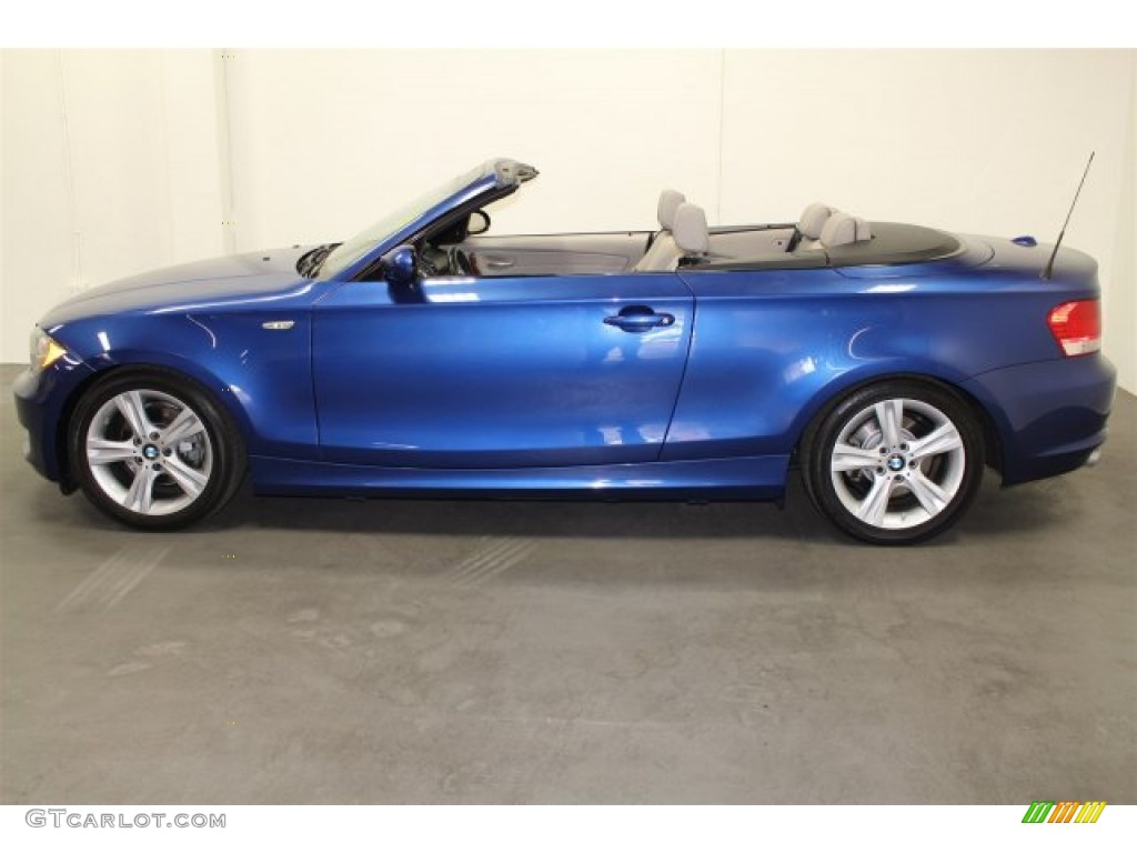 2008 1 Series 128i Convertible - Montego Blue Metallic / Taupe photo #6