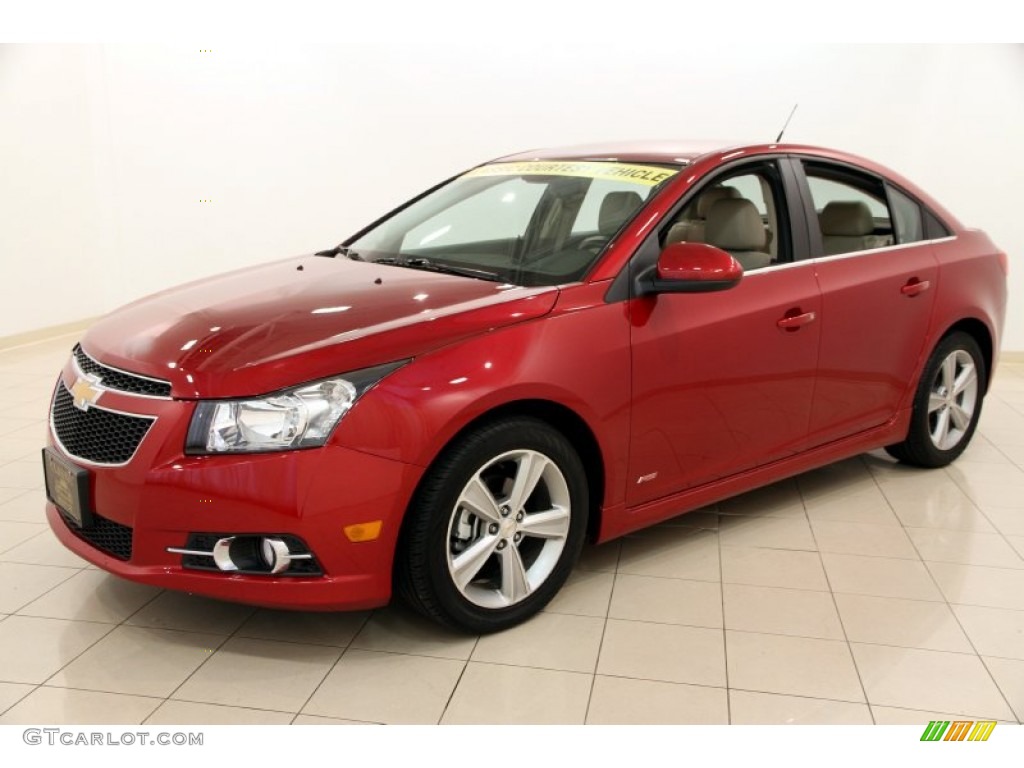 2014 Cruze LT - Crystal Red Tintcoat / Cocoa/Light Neutral photo #3