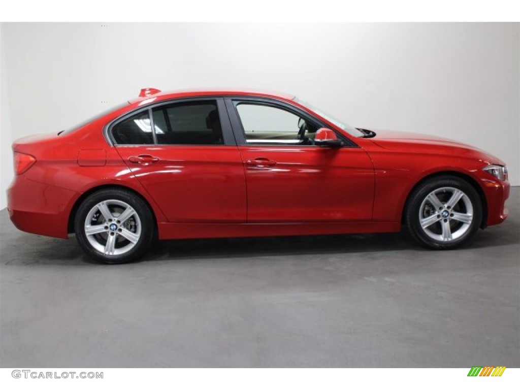 2012 3 Series 328i Sedan - Melbourne Red Metallic / Venetian Beige photo #2