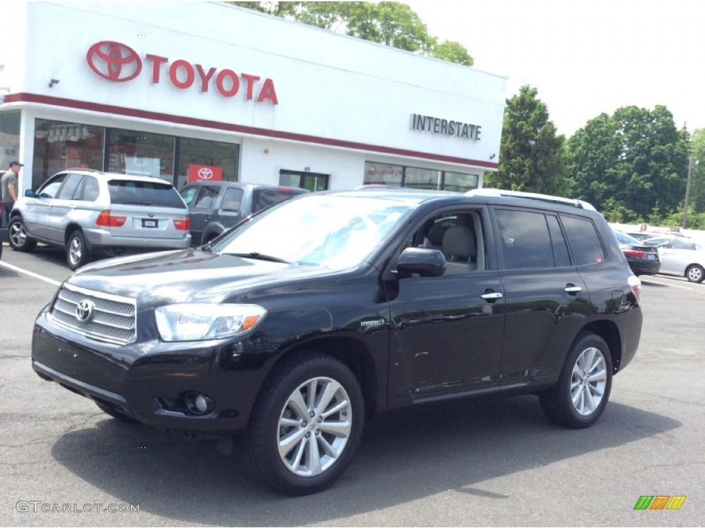 2010 Highlander Hybrid Limited 4WD - Black / Ash photo #1