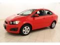 2013 Victory Red Chevrolet Sonic LS Sedan  photo #3