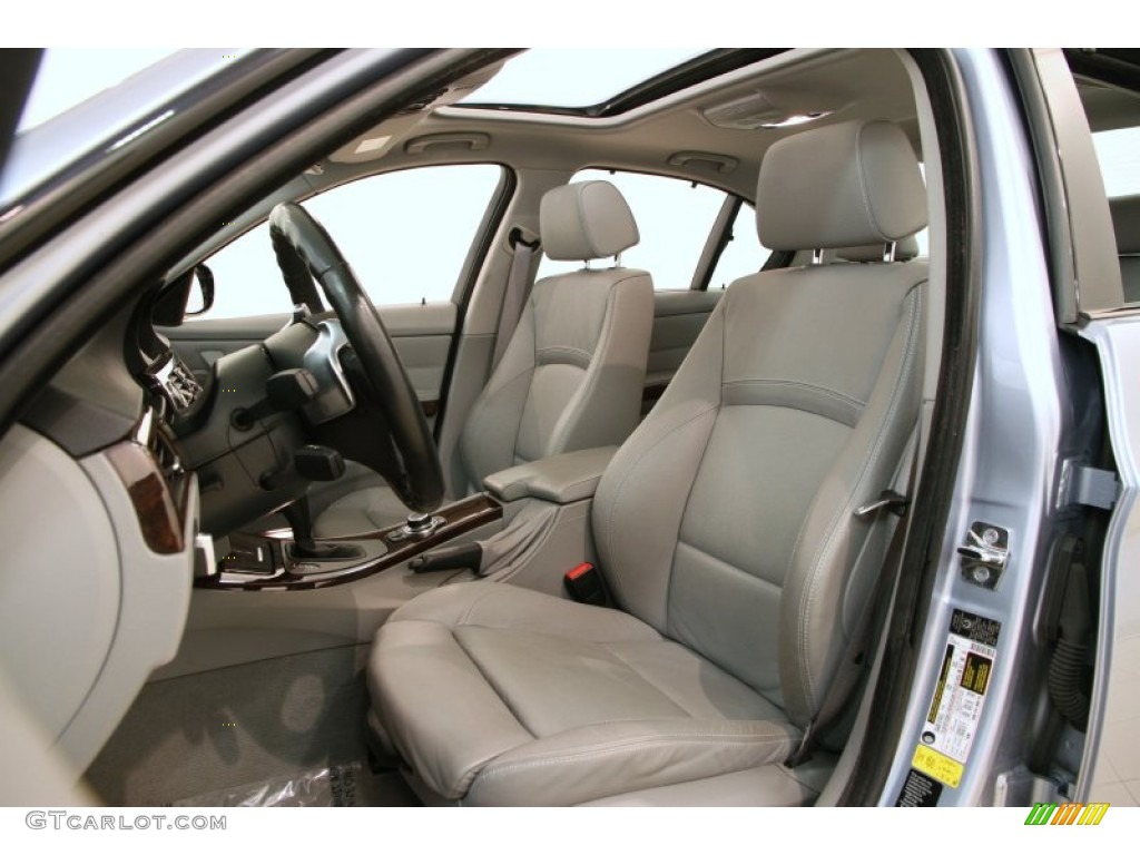 Grey Dakota Leather Interior 2009 BMW 3 Series 328i Sedan Photo #104288999
