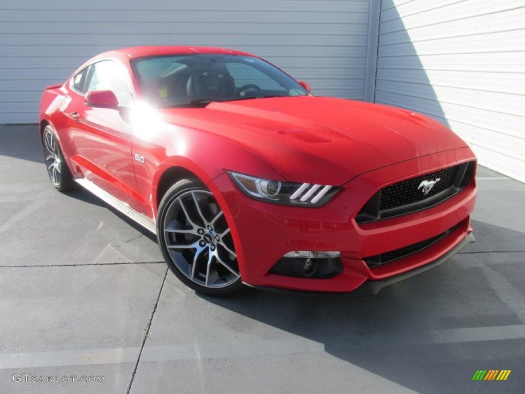 2015 Mustang GT Premium Coupe - Race Red / Ebony Recaro Sport Seats photo #2