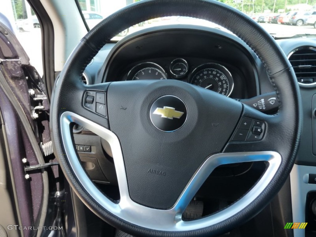 2015 Chevrolet Captiva Sport LT Black Steering Wheel Photo #104295773