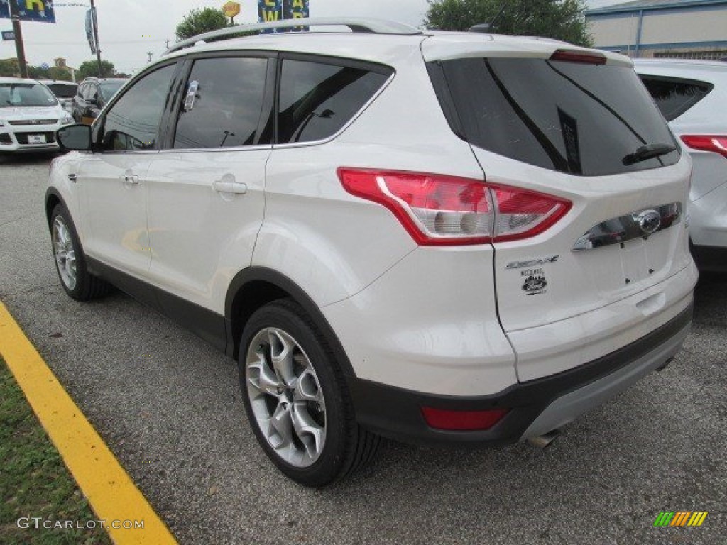 2015 Escape Titanium - White Platinum Metallic Tri-Coat / Medium Light Stone photo #9