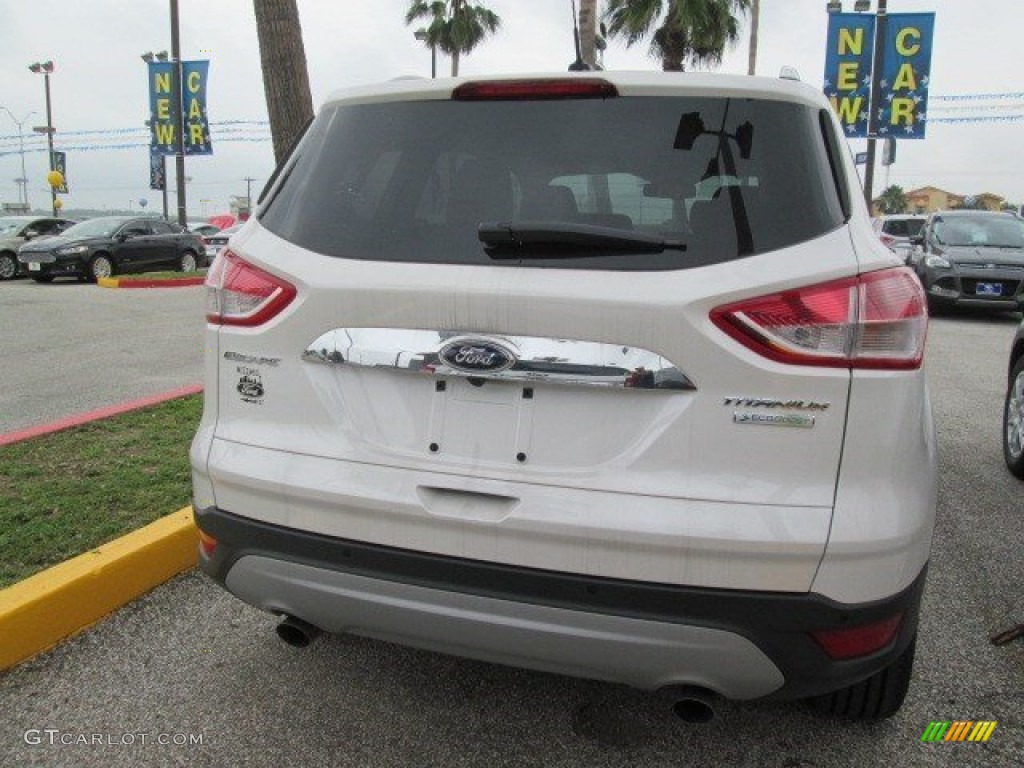 2015 Escape Titanium - White Platinum Metallic Tri-Coat / Medium Light Stone photo #10