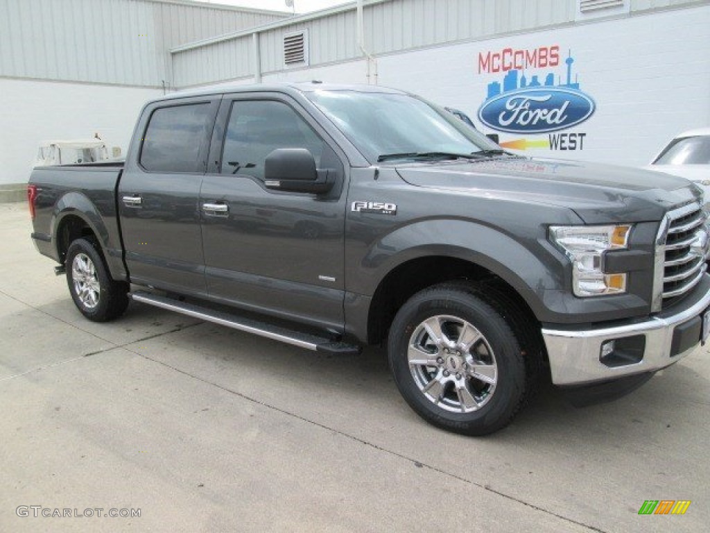 2015 F150 XLT SuperCrew - Magnetic Metallic / Medium Earth Gray photo #1
