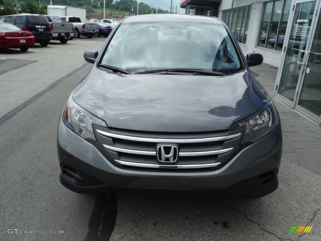 2012 CR-V LX 4WD - Polished Metal Metallic / Gray photo #3