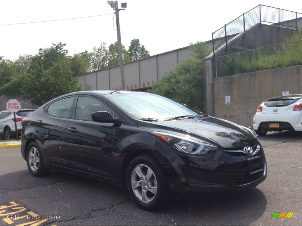2014 Elantra SE Sedan - Blue / Gray photo #3