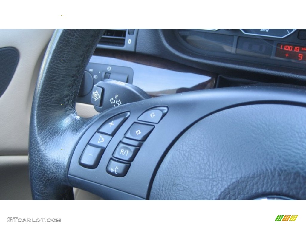 2004 3 Series 330i Coupe - Jet Black / Sand photo #30