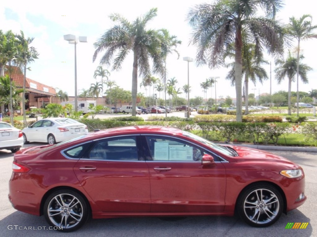 2013 Fusion Titanium - Ruby Red Metallic / Charcoal Black photo #5