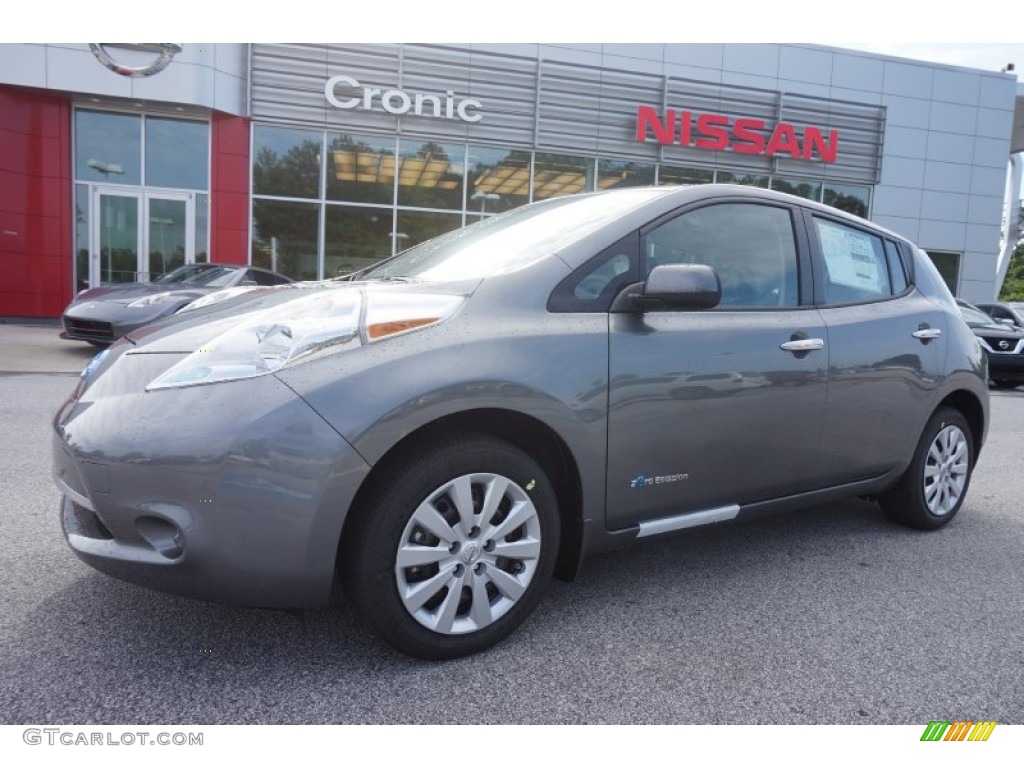 2015 LEAF S - Gun Metallic / Black photo #1