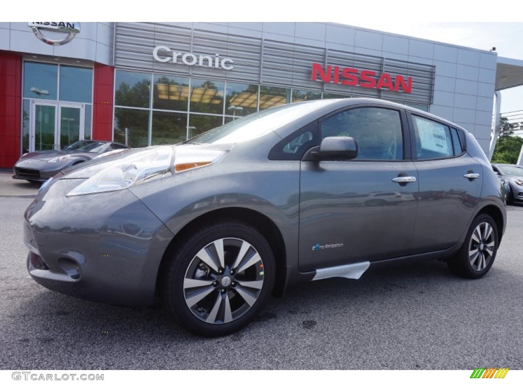 2015 LEAF S - Gun Metallic / Black photo #1