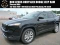 2015 Brilliant Black Crystal Pearl Jeep Cherokee Limited 4x4  photo #1