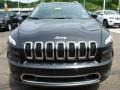 2015 Brilliant Black Crystal Pearl Jeep Cherokee Limited 4x4  photo #8