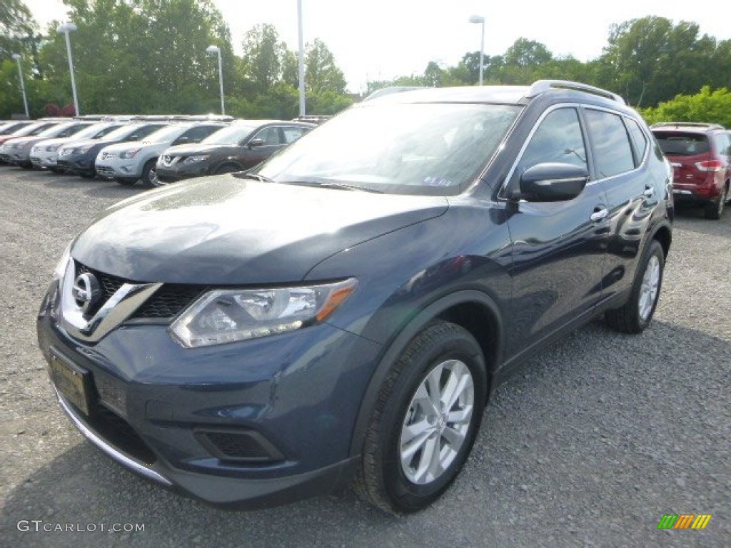 2015 Rogue SV AWD - Arctic Blue Metallic / Charcoal photo #9