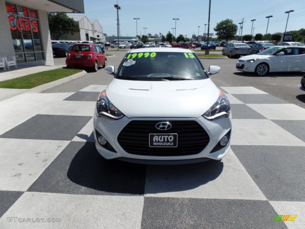 2015 Veloster Turbo - Elite White / Black photo #2