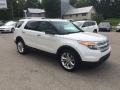 2013 White Platinum Tri-Coat Ford Explorer XLT 4WD  photo #2