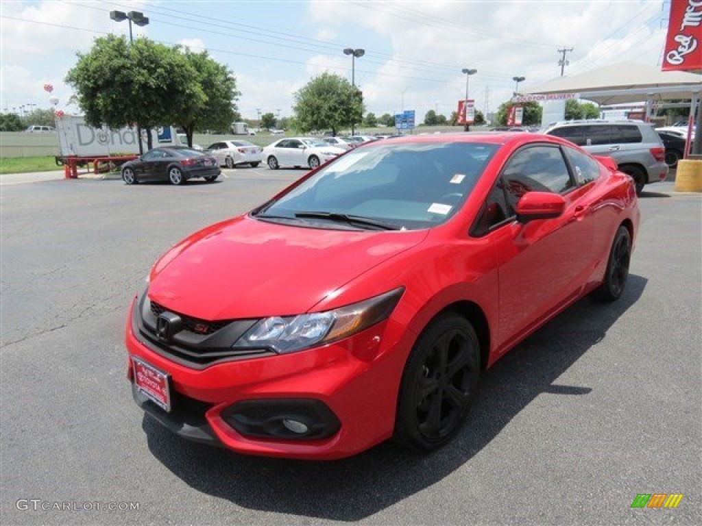 2014 Civic Si Coupe - Rallye Red / Black/Red photo #3