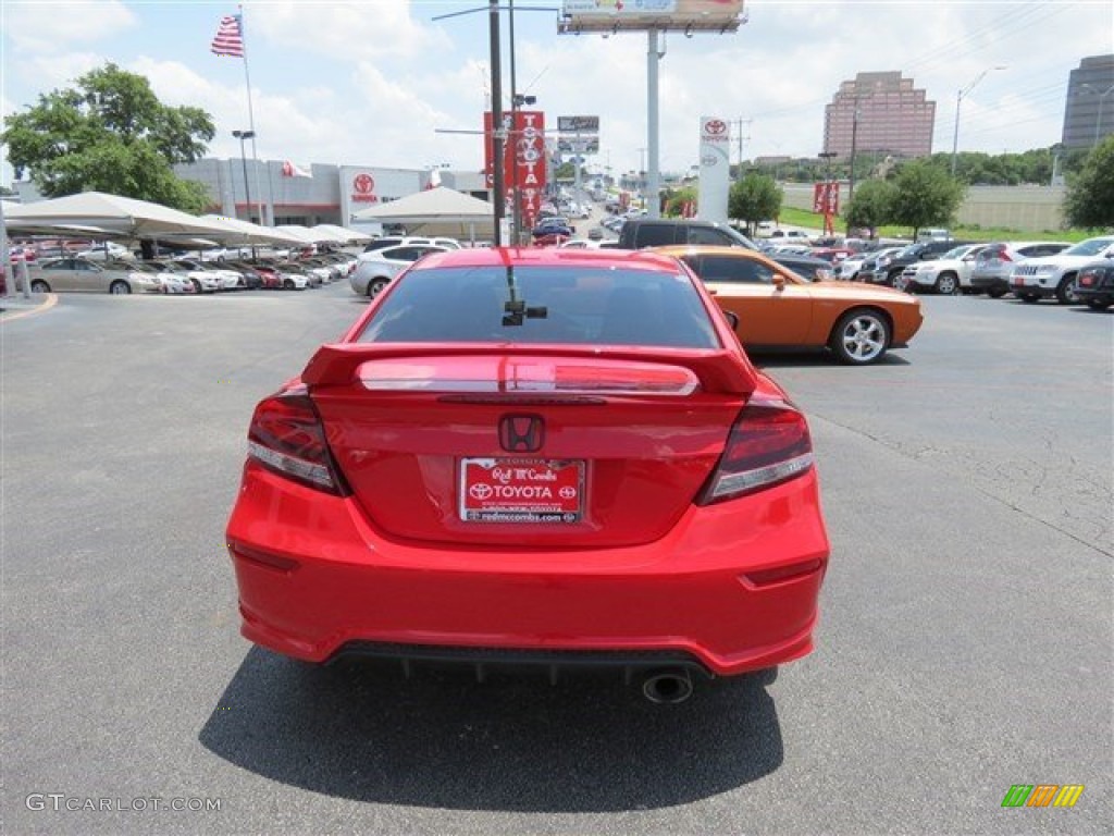 2014 Civic Si Coupe - Rallye Red / Black/Red photo #6