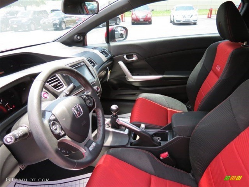 2014 Civic Si Coupe - Rallye Red / Black/Red photo #12