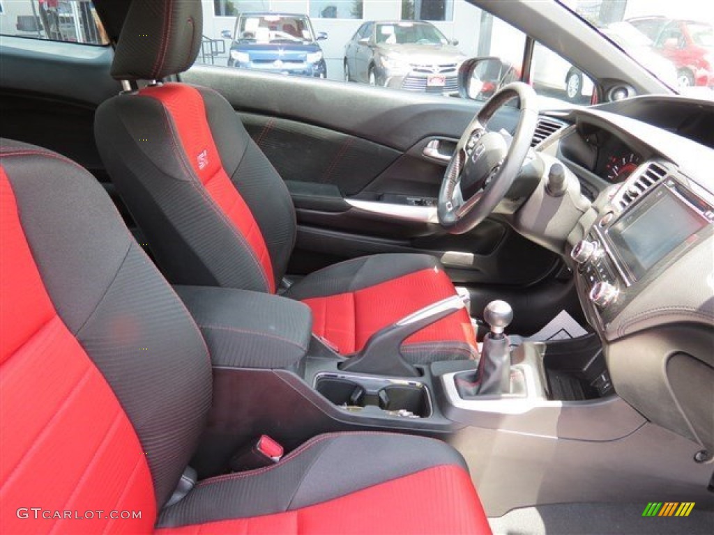 2014 Civic Si Coupe - Rallye Red / Black/Red photo #16