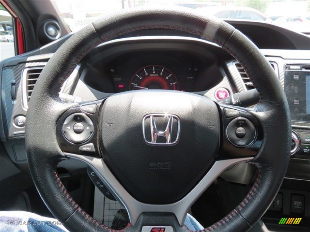 2014 Civic Si Coupe - Rallye Red / Black/Red photo #28