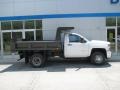 Summit White - Silverado 3500HD WT Regular Cab 4x4 Dump Truck Photo No. 2