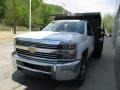 2015 Summit White Chevrolet Silverado 3500HD WT Regular Cab 4x4 Dump Truck  photo #7