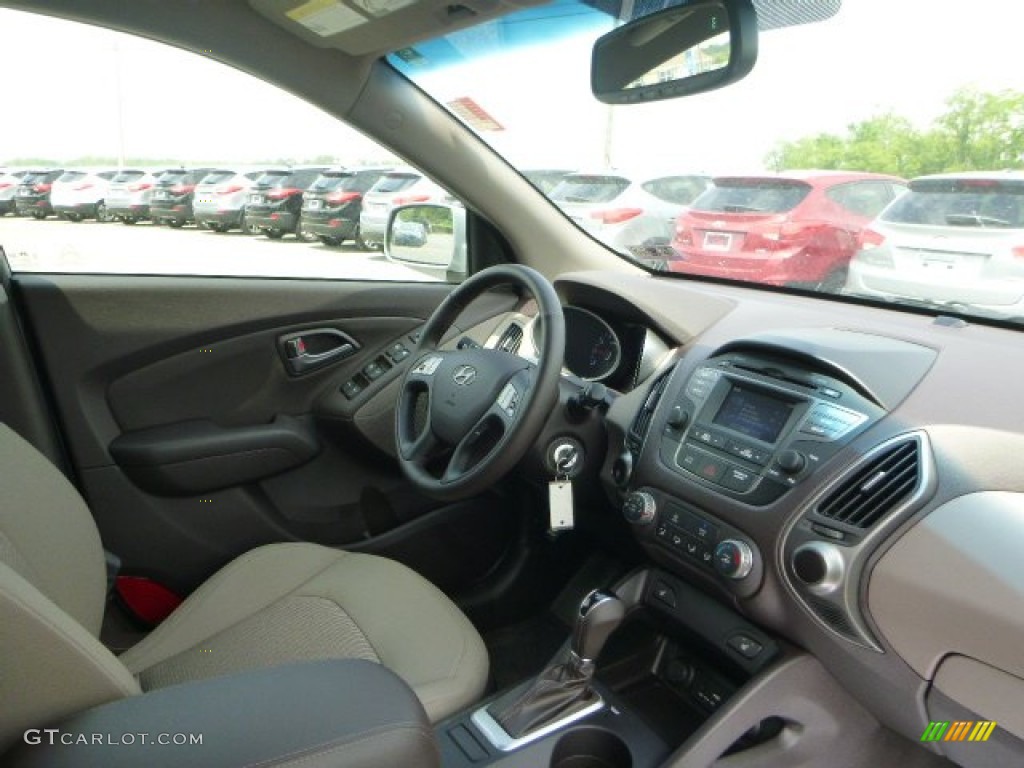 2015 Tucson SE AWD - Shadow Gray / Beige photo #4
