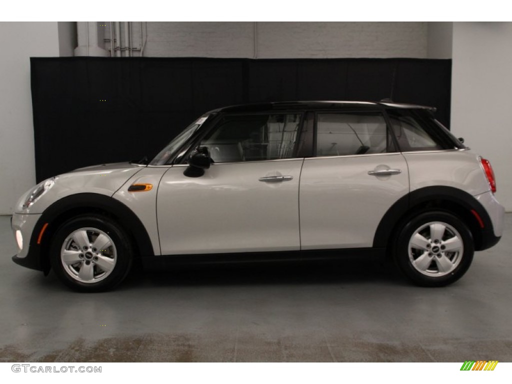 White Silver Metallic 2015 Mini Cooper Hardtop 4 Door Exterior Photo #104321219