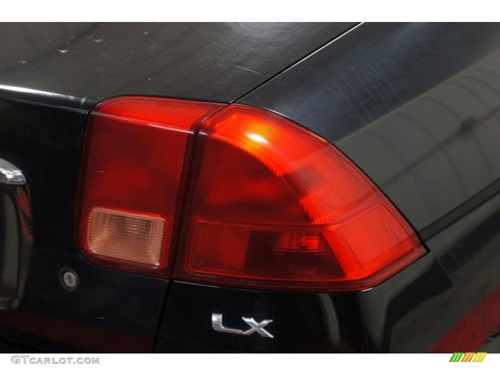 2002 Civic LX Sedan - Nighthawk Black Pearl / Beige photo #56