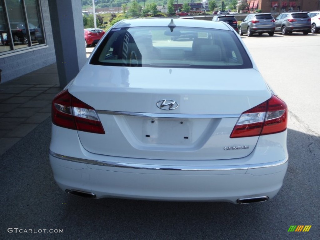 2012 Genesis 3.8 Sedan - White Satin Pearl / Cashmere photo #6